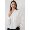 Beyaz Gümüş Çizgili Gömlek 5924 - 145304
