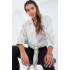 Oversize Dökümlü Crop Saten Gömlek 906 - Gül Kurusu 145310