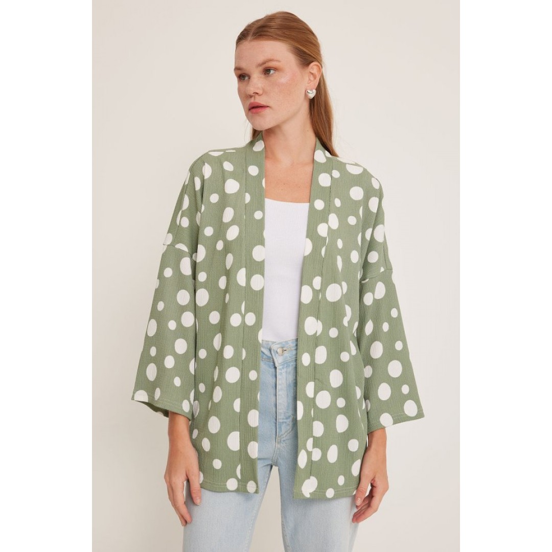 5862 Örme Kimono - C. Çağla - 145352 5862 Örme Kimono - C. Çağla - 145352