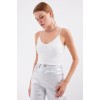 918 İp Askılı Crop Top - Beyaz - 145447 918 İp Askılı Crop Top - Beyaz - 145447