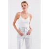 918 İp Askılı Crop Top - Beyaz - 145447 918 İp Askılı Crop Top - Beyaz - 145447