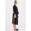5835 Yırtmaçlı Yazlık Kimono - Siyah - 145507