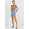 0430 Örme Bluz - Camel 145518 0430 Örme Bluz - Camel 145518