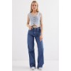 6797 Crop Kot Yelek - Mavi 145530 6797 Crop Kot Yelek - Mavi 145530