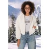 5193 Kapüşonlu Peluş Crop Ceket - Ekru 145660 5193 Kapüşonlu Peluş Crop Ceket - Ekru 145660