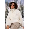5194 Peluş Mont Ceket - Ekru 145662