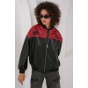 0698 Baskılı Suni Deri Bomber Ceket - Bordo 145666 0698 Baskılı Suni Deri Bomber Ceket - Bordo 145666