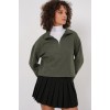 55449 Fermuarlı Yaka Örme Sweatshirt - Haki 145677 55449 Fermuarlı Yaka Örme Sweatshirt - Haki 145677