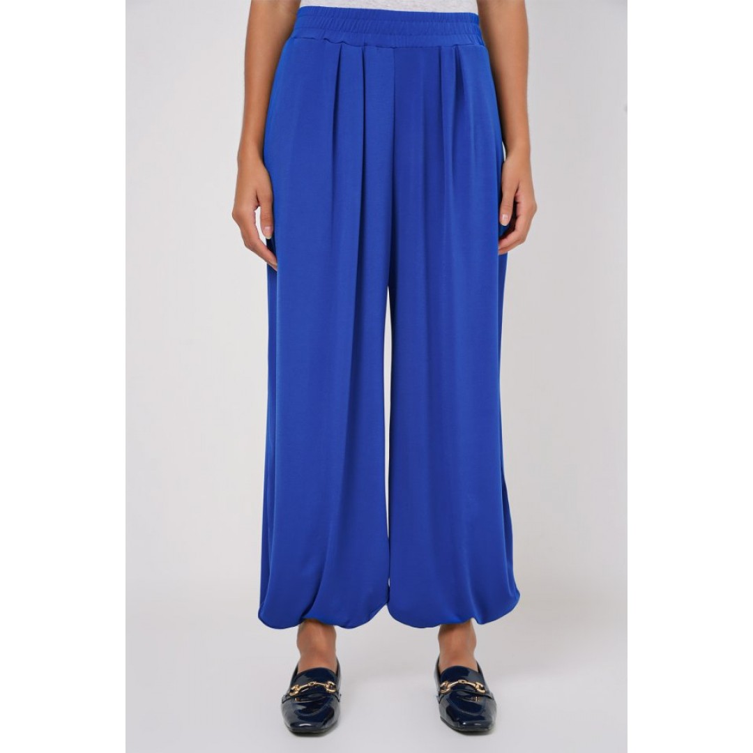 6659 Şalvar Pantolon - Saks - 145681 6659 Şalvar Pantolon - Saks - 145681