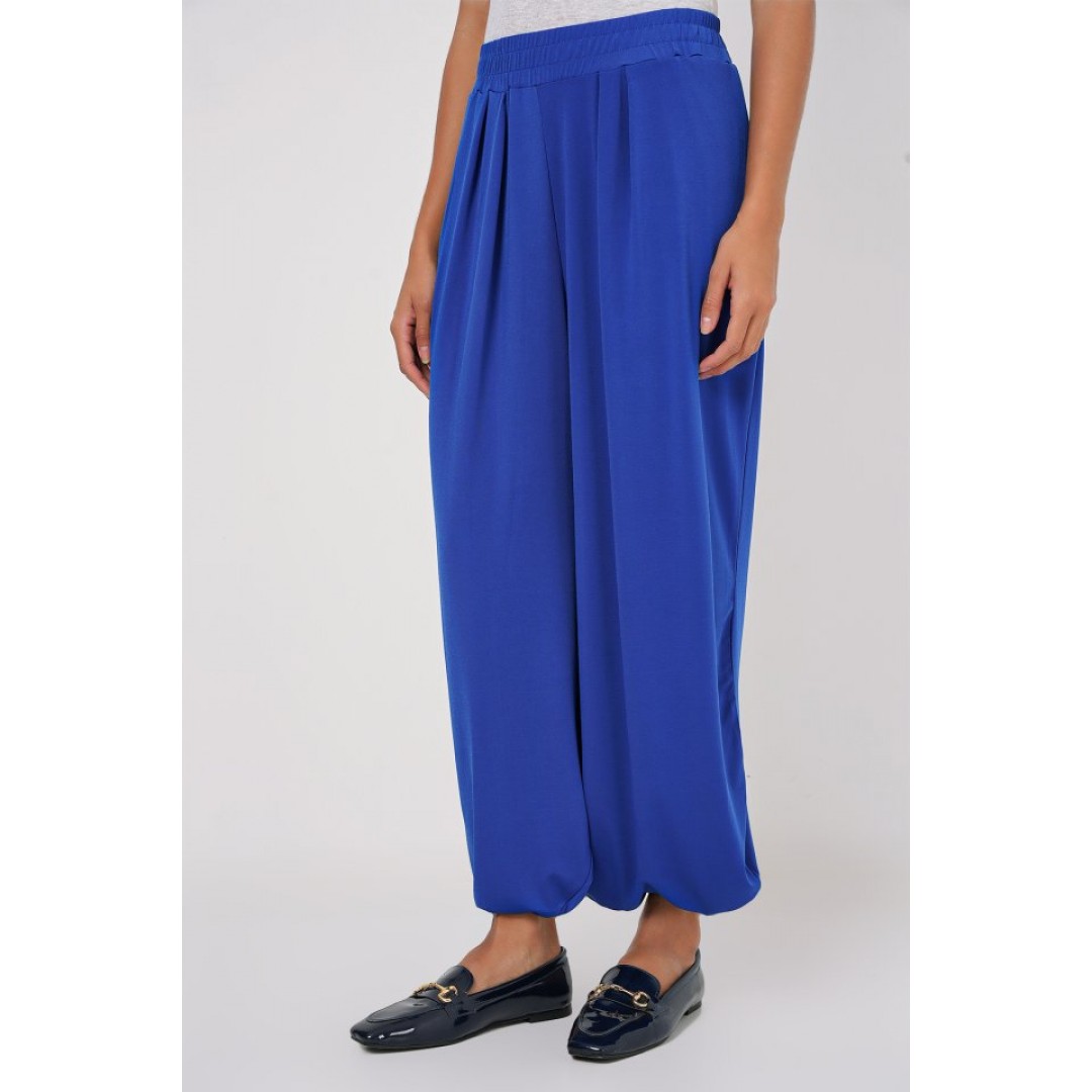 6659 Şalvar Pantolon - Saks - 145681 6659 Şalvar Pantolon - Saks - 145681