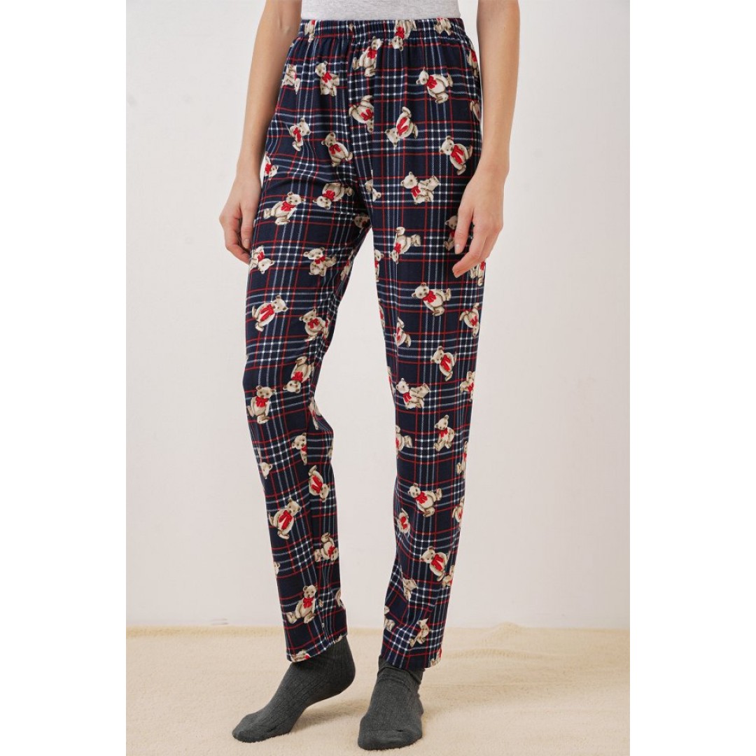 4323 Desenli Pijama Altı - Lacivert 145695