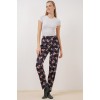 4323 Desenli Pijama Altı - Lacivert 145695
