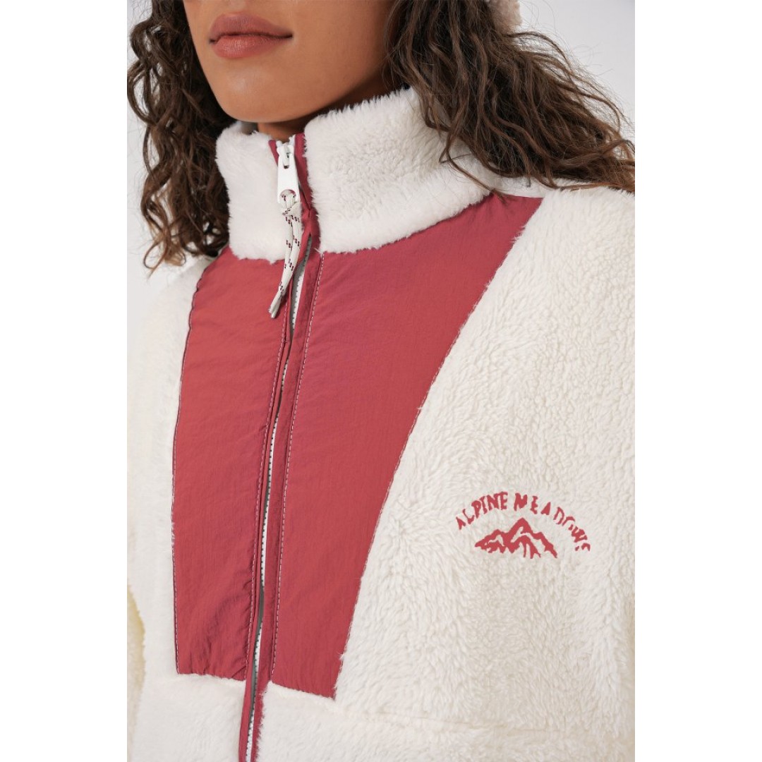 5194 Peluş Mont Ceket - Kiremit 145715