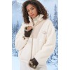 5194 Peluş Mont Ceket - Krem 145718 5194 Peluş Mont Ceket - Krem 145718
