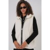 6793 Peluş Yelek - Beyaz 145721