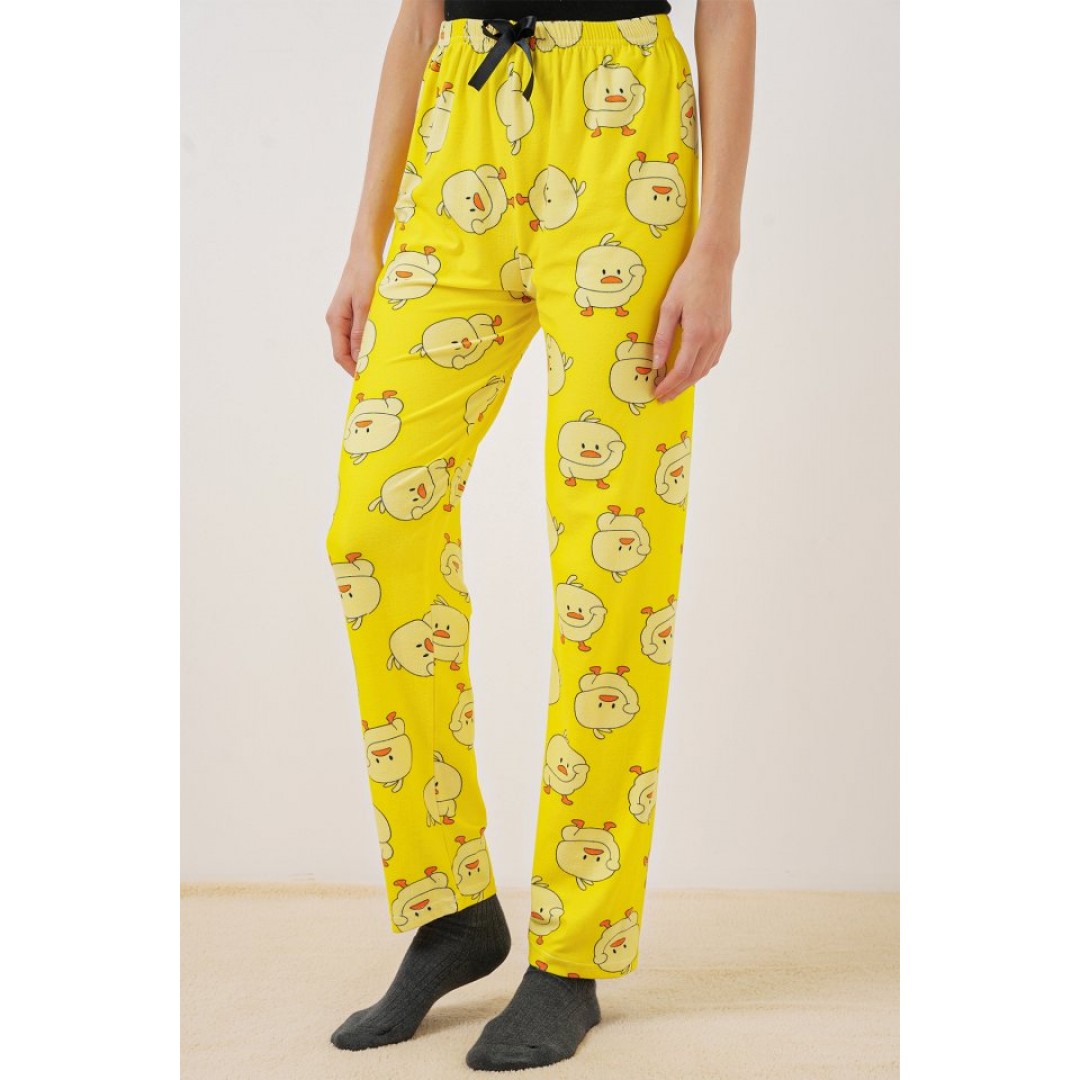 4323 Desenli Pijama Altı - Sarı 145723 4323 Desenli Pijama Altı - Sarı 145723