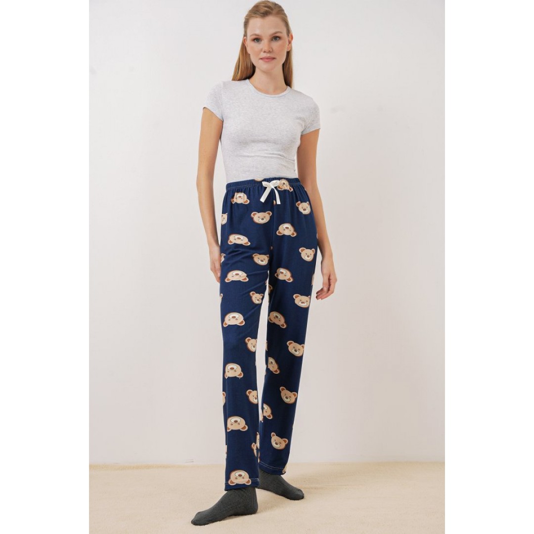4323 Desenli Pijama Altı - F.Lacivert 145724 4323 Desenli Pijama Altı - F.Lacivert 145724