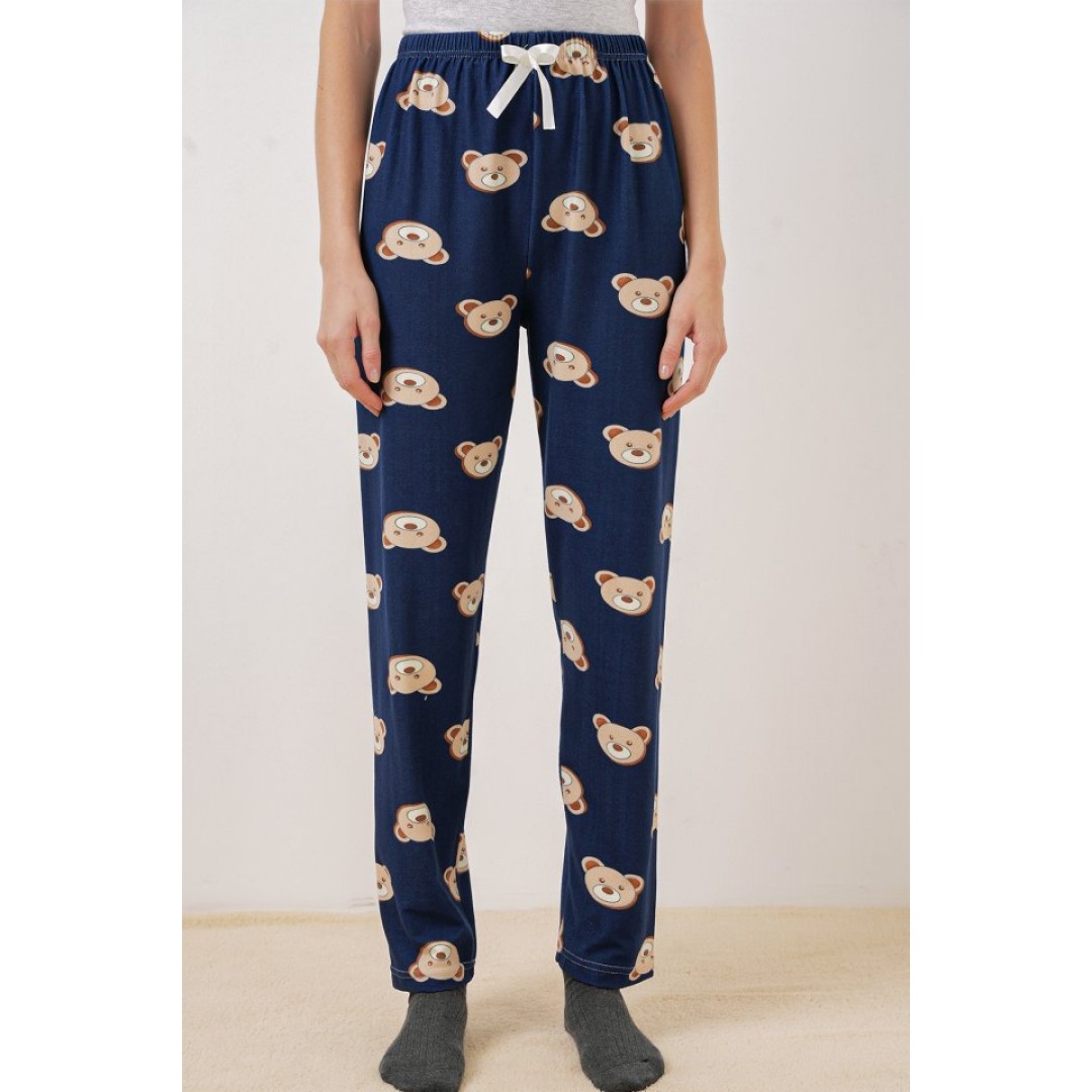 4323 Desenli Pijama Altı - F.Lacivert 145724 4323 Desenli Pijama Altı - F.Lacivert 145724
