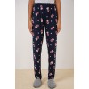 4323 Desenli Pijama Altı - L. Lacivert 145747