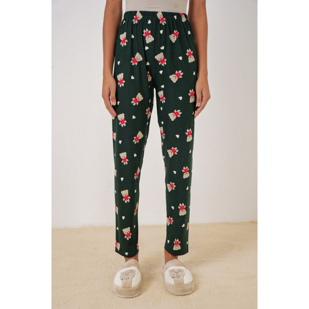 4323 Desenli Pijama Altı - A. Zümrüt Yeşili 145749 4323 Desenli Pijama Altı - A. Zümrüt Yeşili 145749