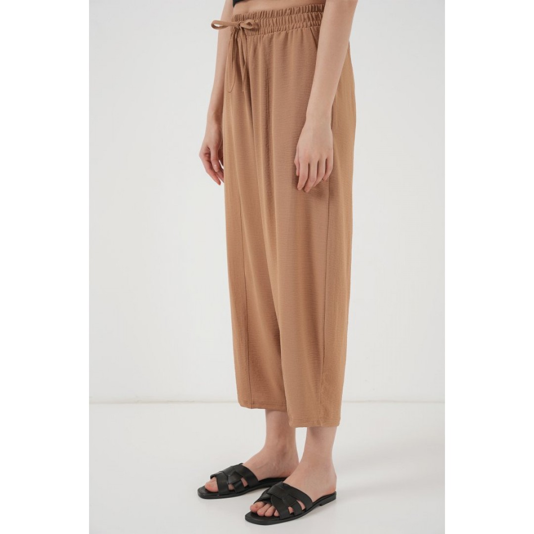 6591 Dokuma Şalvar Pantolon - Camel 145767 6591 Dokuma Şalvar Pantolon - Camel 145767