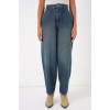 6688 Yüksek Bel Baggy Kot Pantolon - İndigo 145773 6688 Yüksek Bel Baggy Kot Pantolon - İndigo 145773