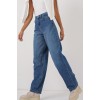 6689 Yüksek Bel Baggy Kot Pantolon - Lacivert 145774