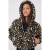 5193 Kapüşonlu Peluş Crop Ceket - D.Kahve 145865 5193 Kapüşonlu Peluş Crop Ceket - D.Kahve 145865