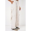 6691 Geniş Paça Kargo Pantolon - Ekru - 145866 6691 Geniş Paça Kargo Pantolon - Ekru - 145866