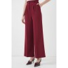 6647 Bol Paça Kumaş Pantolon - Bordo 145878