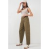 6703 Yüksek Bel Kot Pantolon - Haki - 145903 6703 Yüksek Bel Kot Pantolon - Haki - 145903