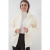 5212 Oversize Peluş Ceket Mont - Ekru 145905 5212 Oversize Peluş Ceket Mont - Ekru 145905
