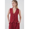 6709 Yelek Pantolon İkili Takım - Bordo 145956 6709 Yelek Pantolon İkili Takım - Bordo 145956