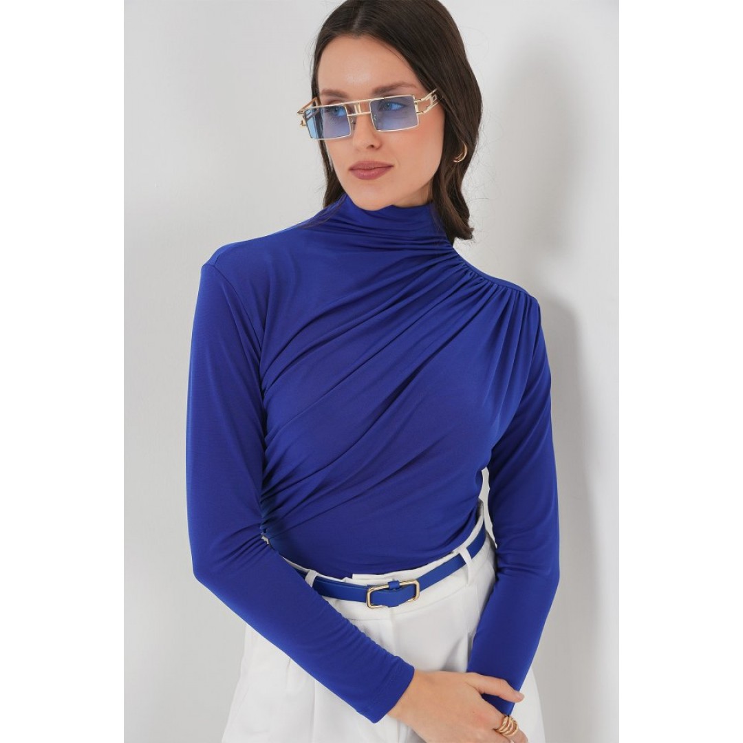 925 Büzgü Detaylı Sandy Bluz - Saks 145975 925 Büzgü Detaylı Sandy Bluz - Saks 145975