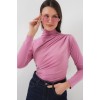 925 Büzgü Detaylı Sandy Bluz - Gül Kurusu 145977