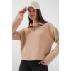 55449 Fermuarlı Yaka Örme Sweatshirt - Camel 145980 55449 Fermuarlı Yaka Örme Sweatshirt - Camel 145980