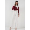 940 Büzgü Detaylı Sandy Bluz - Bordo 145994 940 Büzgü Detaylı Sandy Bluz - Bordo 145994