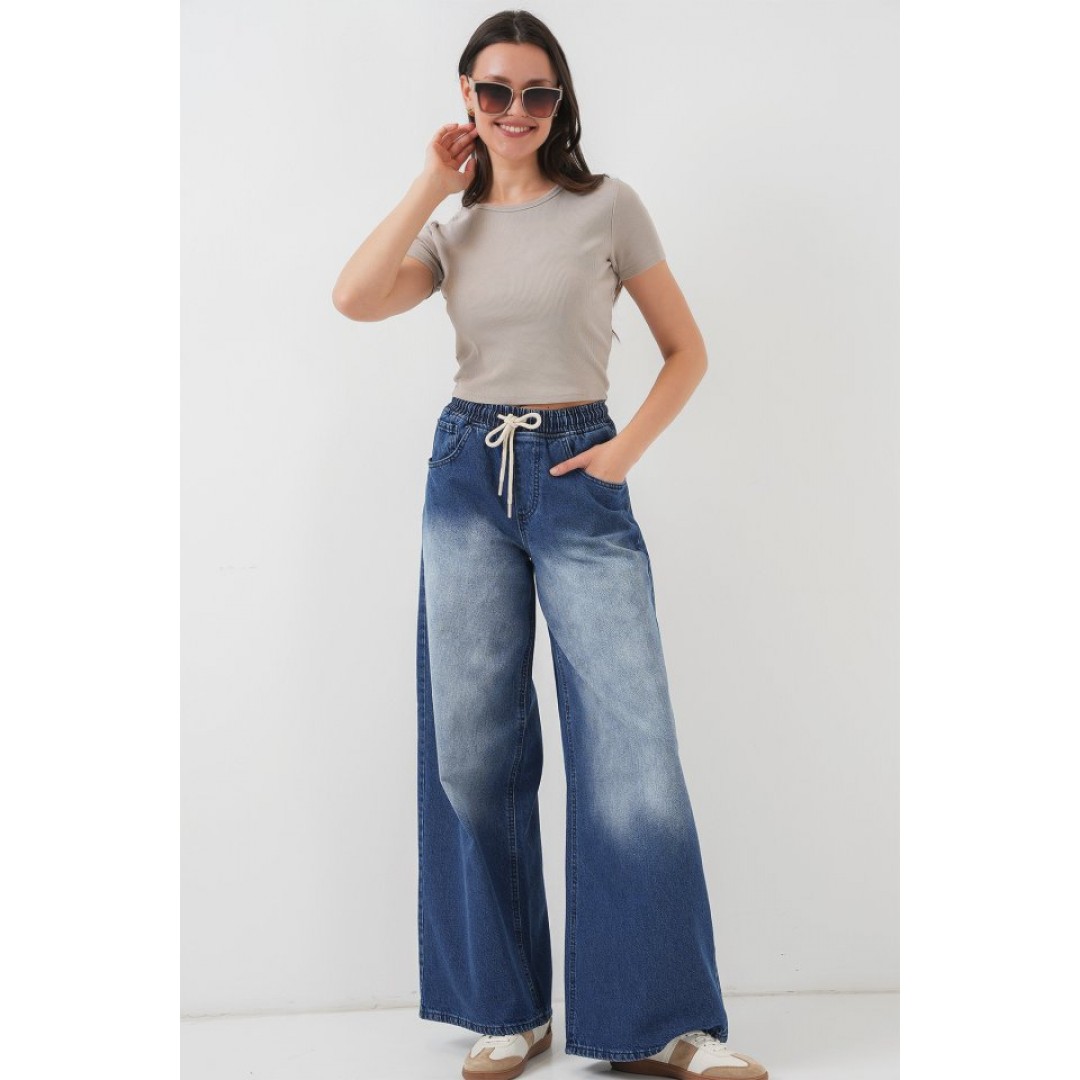 Bol Paça Kot Pantolon 6705 - Lacivert