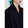 Siyah Kruvaze Yaka Dökümlü Saten Bluz 0492 146117 Siyah Kruvaze Yaka Dökümlü Saten Bluz 0492 146117