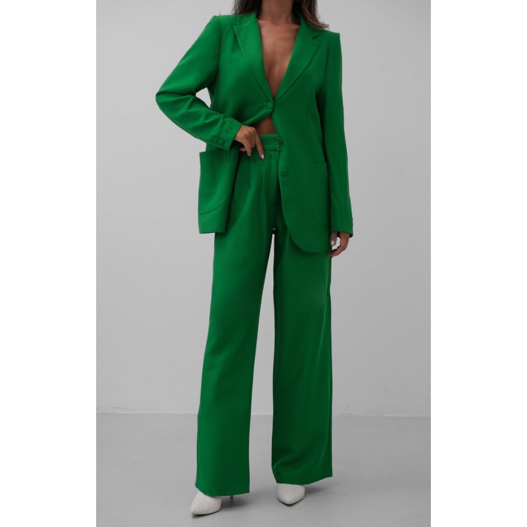 Bel Katlamalı Pantolon Blazer Ceket Takım 146269 Bel Katlamalı Pantolon Blazer Ceket Takım 146269