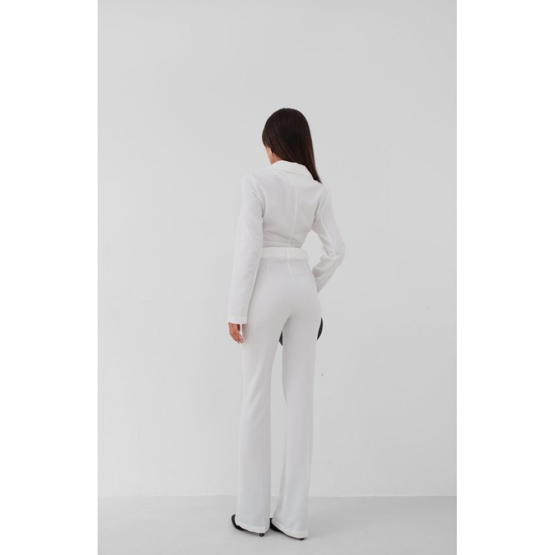 Bağlamalı Crop Ceket Pantolon Takım - 146270 Bağlamalı Crop Ceket Pantolon Takım - 146270
