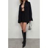 Oversize Gömlek Büzgülü Şort Takım 146281 Oversize Gömlek Büzgülü Şort Takım 146281