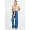 905 Oversize Dökümlü Bluz - Bej - 146387 905 Oversize Dökümlü Bluz - Bej - 146387
