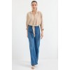905 Oversize Dökümlü Bluz - Bej - 146387 905 Oversize Dökümlü Bluz - Bej - 146387