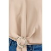 905 Oversize Dökümlü Bluz - Bej - 146387 905 Oversize Dökümlü Bluz - Bej - 146387