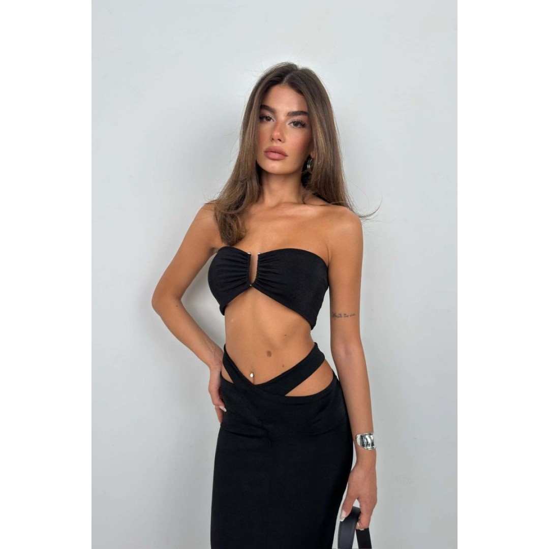 Çapraz Bel Maxi Etek 146404 Çapraz Bel Maxi Etek 146404