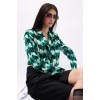 Desenli Crop Ceket 146422