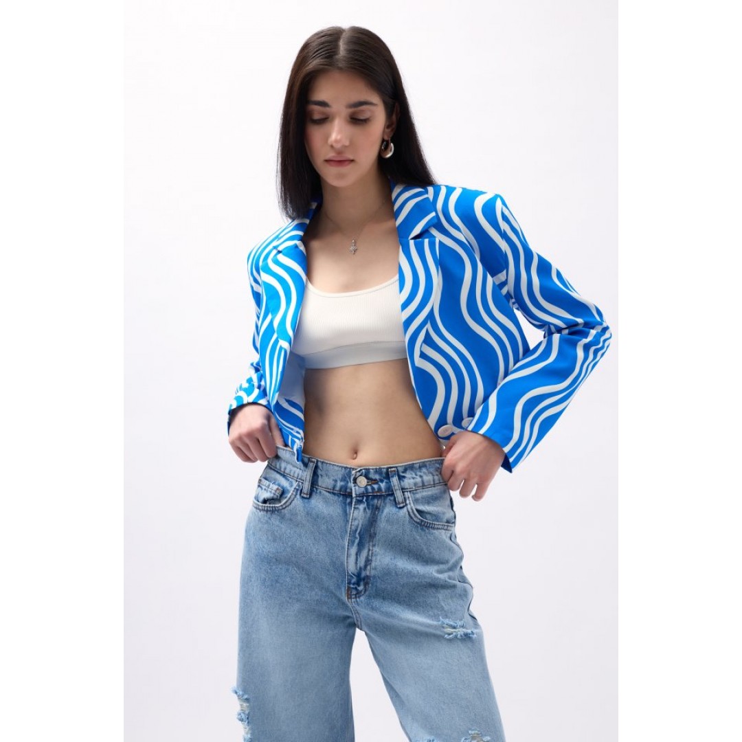 Desenli Crop Ceket 146423 Desenli Crop Ceket 146423