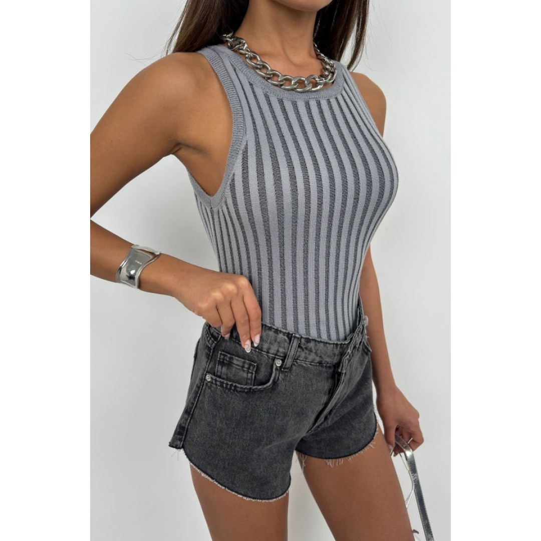 Fitilli Yüzücü Yaka Bluz 146432 Fitilli Yüzücü Yaka Bluz 146432