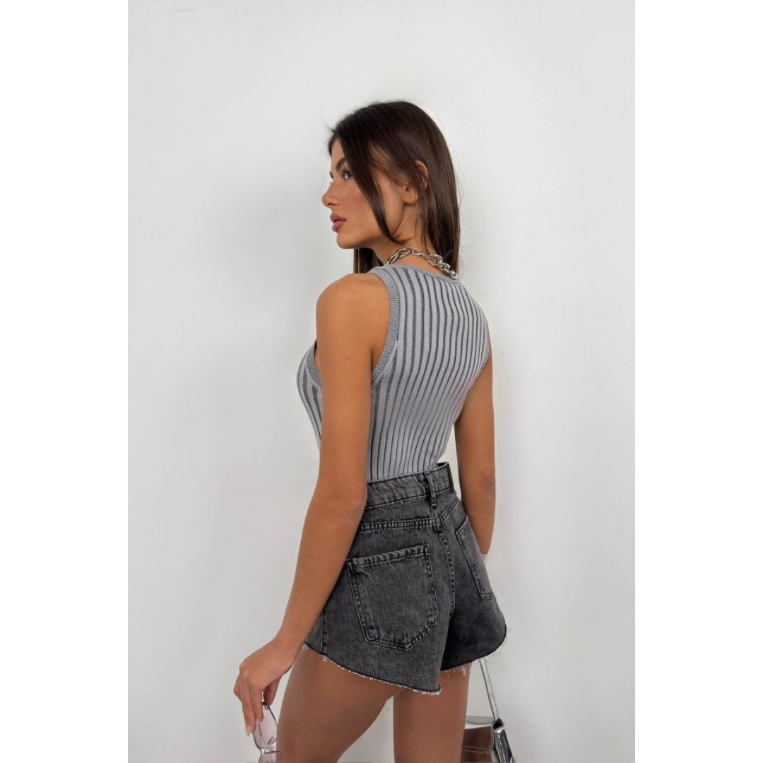 Fitilli Yüzücü Yaka Bluz 146432 Fitilli Yüzücü Yaka Bluz 146432
